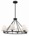 Load image into Gallery viewer, Crystorama - KEE-A3006-BF - Six Light Chandelier - Keenan - Black Forged
