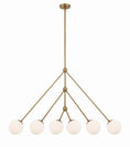 Load image into Gallery viewer, Crystorama - OMN-3006-AG - Six Light Chandelier - Omni - Aged Brass
