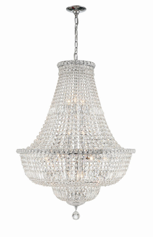 Crystorama - ROS-A1015-CH-CL-MWP - 15 Light Chandelier - Roslyn - Polished Chrome