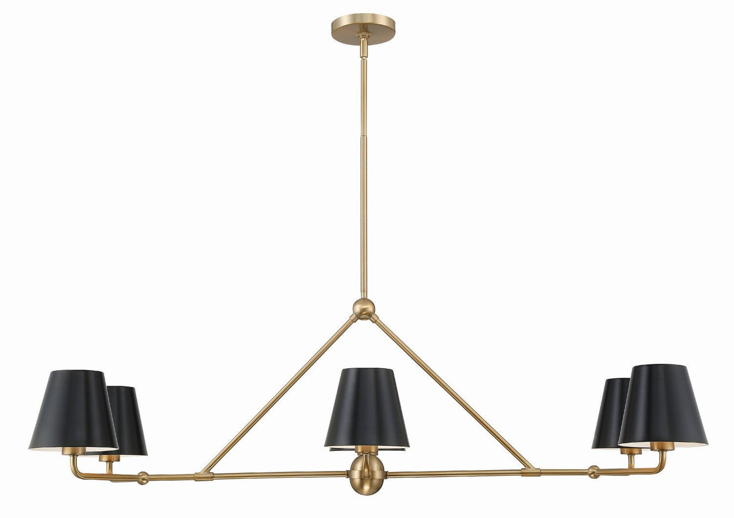 Crystorama - XAV-B9306-VG - Six Light Chandelier - Xavier - Vibrant Gold