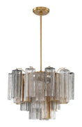 Load image into Gallery viewer, Crystorama - ADD-306-AG-AU - Six Light Chandelier - Addis - Aged Brass
