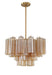Crystorama - ADD-308-AG-AM - Nine Light Chandelier - Addis - Aged Brass