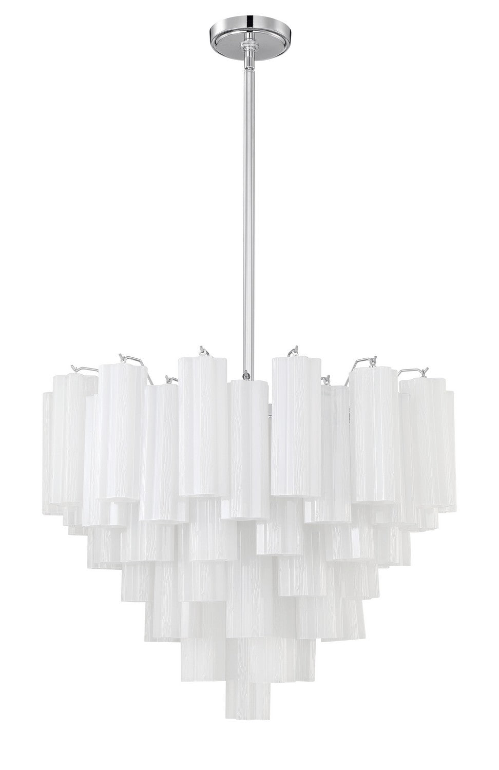 Crystorama - ADD-312-CH-WH - 12 Light Chandelier - Addis - Polished Chrome