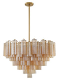 Load image into Gallery viewer, Crystorama - ADD-316-AG-AM - 16 Light Chandelier - Addis - Aged Brass
