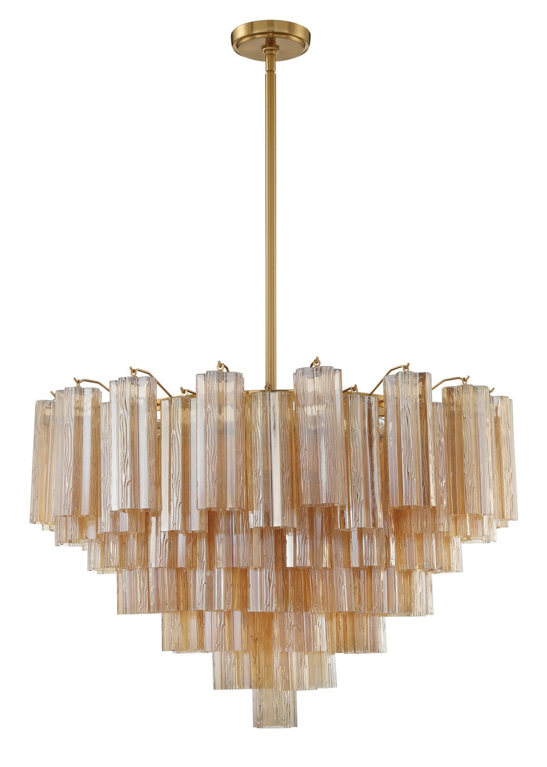 Crystorama - ADD-316-AG-AM - 16 Light Chandelier - Addis - Aged Brass