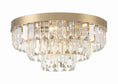 Load image into Gallery viewer, Crystorama - HAY-1403-AG - Eight Light Flush Mount - Hayes - Aged Brass
