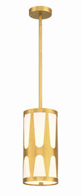 Load image into Gallery viewer, Crystorama - ROY-801-GA - One Light Pendant - Royston - Antique Gold
