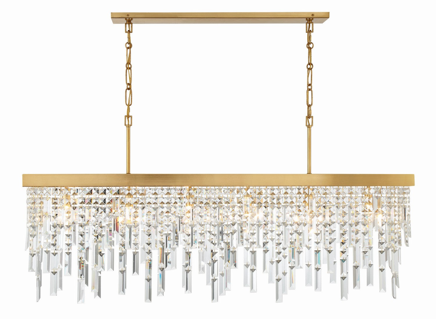 Crystorama - WIN-217-GA-CL-MWP - Six Light Chandelier - Winfield - Antique Gold