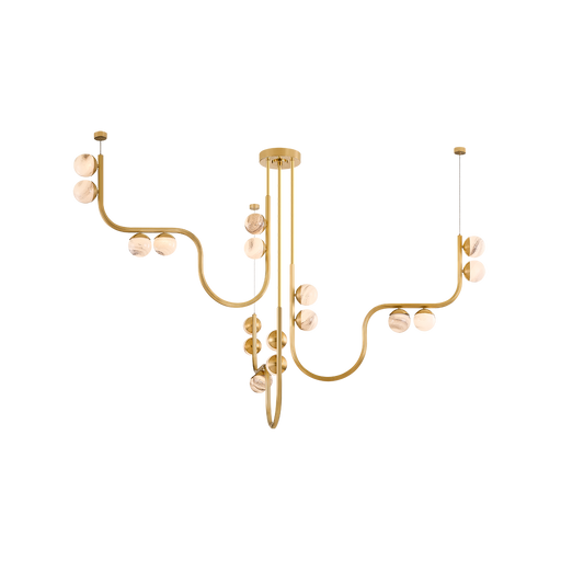 Avignon Chandelier by Corbett Lighting - Vintage Brass Finish