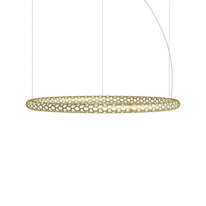 Squiggle Round Pendant by Rotaliana