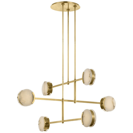 Melange Multi Disc Chandelier by Visual Comfort Signature