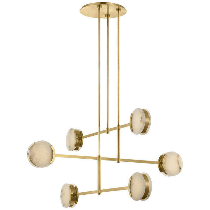 Melange Multi Disc Chandelier by Visual Comfort Signature