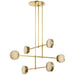 Melange Multi Disc Chandelier by Visual Comfort Signature