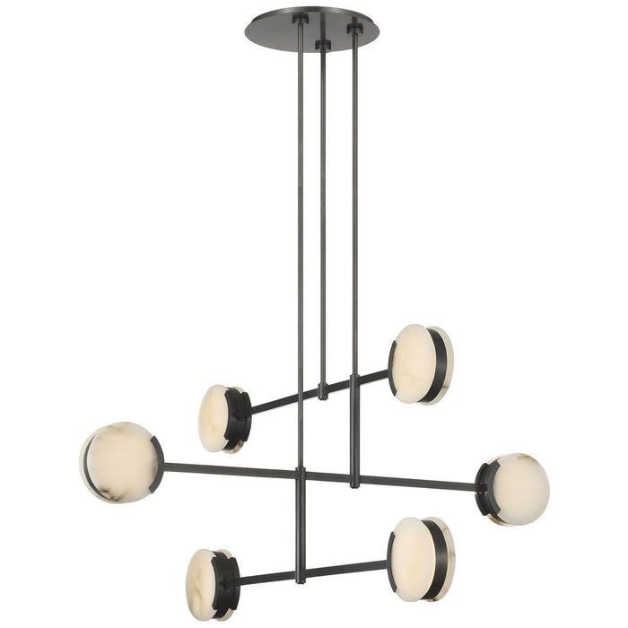 Melange Multi Disc Chandelier by Visual Comfort Signature