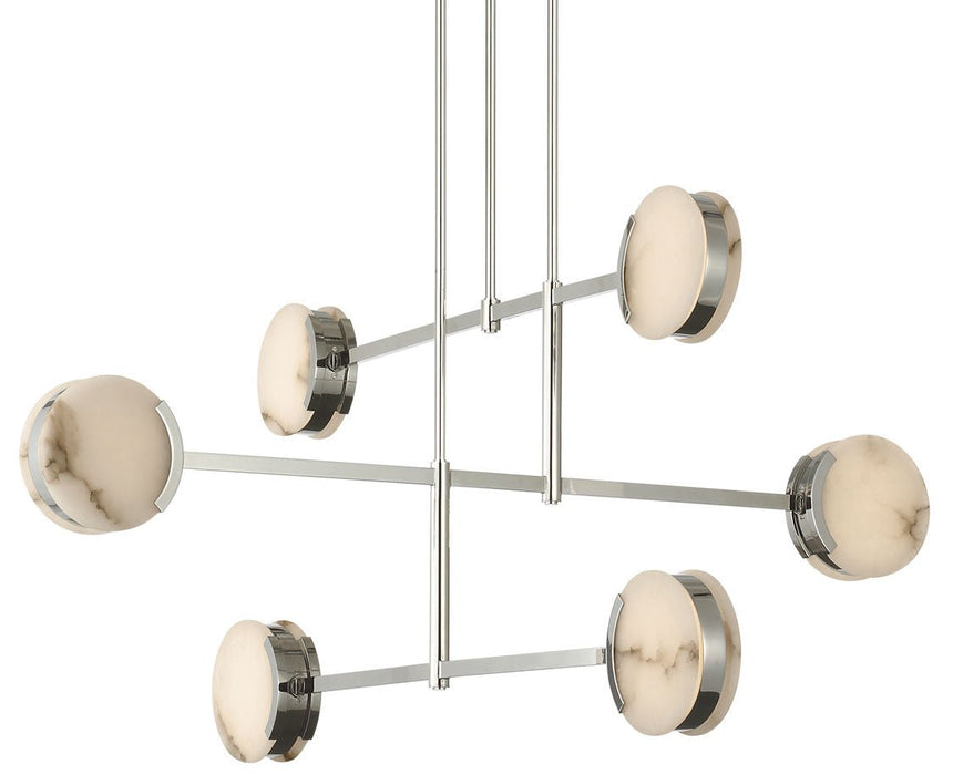 Melange Multi Disc Chandelier by Visual Comfort Signature