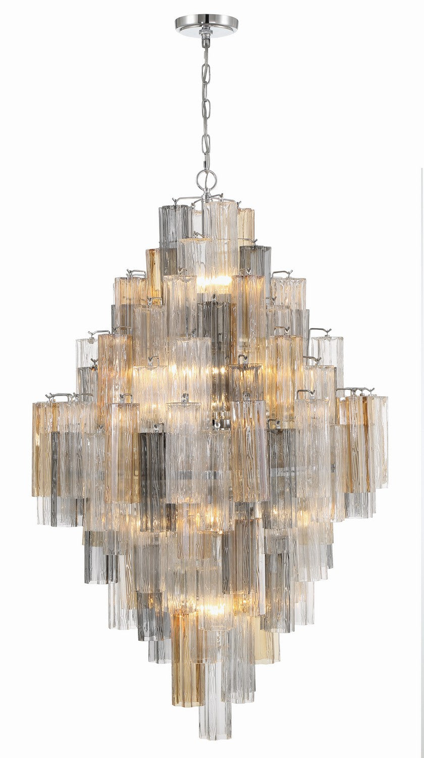 Crystorama - ADD-319-CH-AU - 20 Light Chandelier - Addis - Polished Chrome