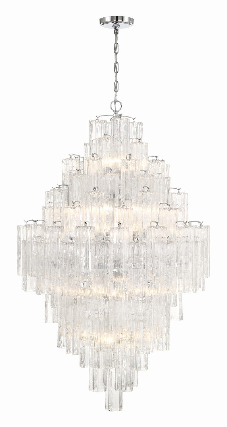 Crystorama - ADD-319-CH-CL - 20 Light Chandelier - Addis - Polished Chrome