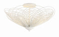 Load image into Gallery viewer, Crystorama - DOR-B7703-MT - Three Light Semi Flush Mount - Doral - Matte White
