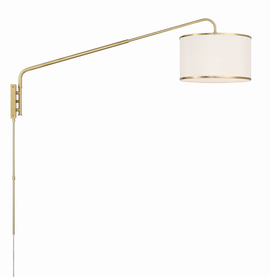 Crystorama - MAL-601-SB - One Light Task Sconce - Mallory - Soft Brass