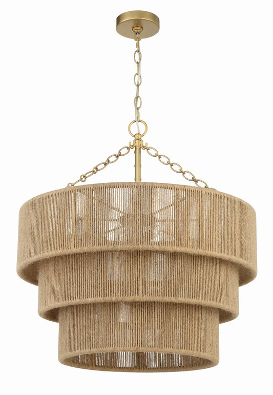 Crystorama - SHY-10907-SG - Ten Light Chandelier - Shyla - Soft Gold