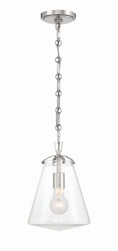 Load image into Gallery viewer, Crystorama - VSS-7003-PN - One Light Mini Pendant - Voss - Polished Nickel
