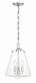 Load image into Gallery viewer, Crystorama - VSS-7004-PN - Three Light Mini Chandelier - Voss - Polished Nickel
