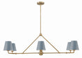 Load image into Gallery viewer, Crystorama - XAV-B9306-VG-BL - Six Light Chandelier - Xavier - Vibrant Gold / Blue
