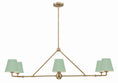 Load image into Gallery viewer, Crystorama - XAV-B9306-VG-GR - Six Light Chandelier - Xavier - Vibrant Gold / Green
