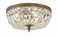 Load image into Gallery viewer, Crystorama - 712-OB-CL-MWP - Three Light Flush Mount - Ceiling Mount - Olde Brass
