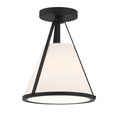 Load image into Gallery viewer, Crystorama - FUL-900-BK_CEILING - One Light Semi Flush Mount - Fulton - Black
