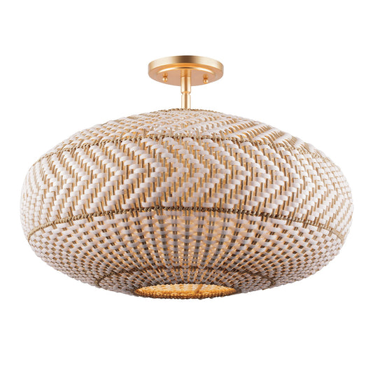 Crystorama - ZAN-9014-SG_CEILING - Four Light Flush Mount - Zanzibar - Soft Gold