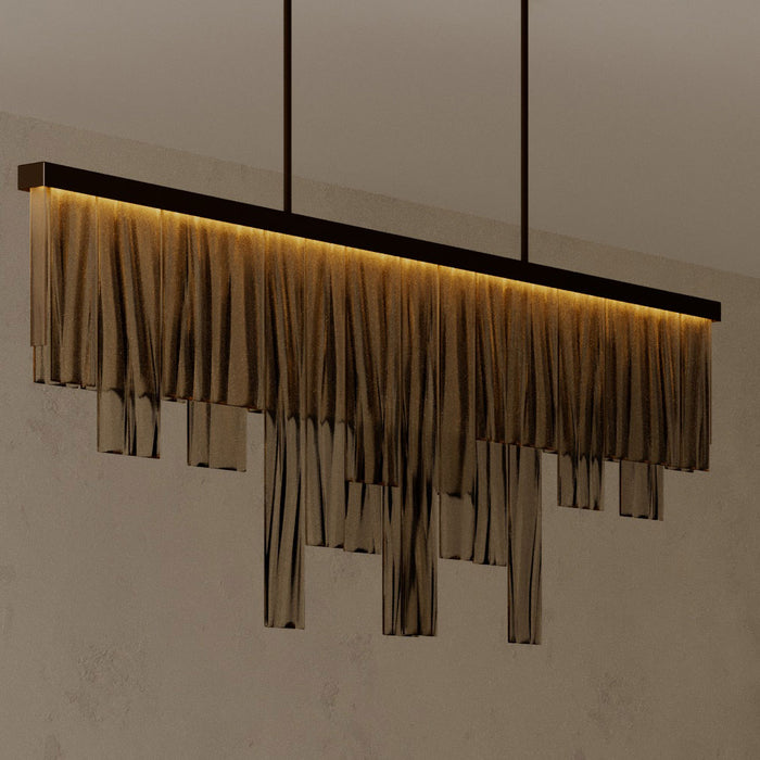 Cascata Long Linear Chandelier