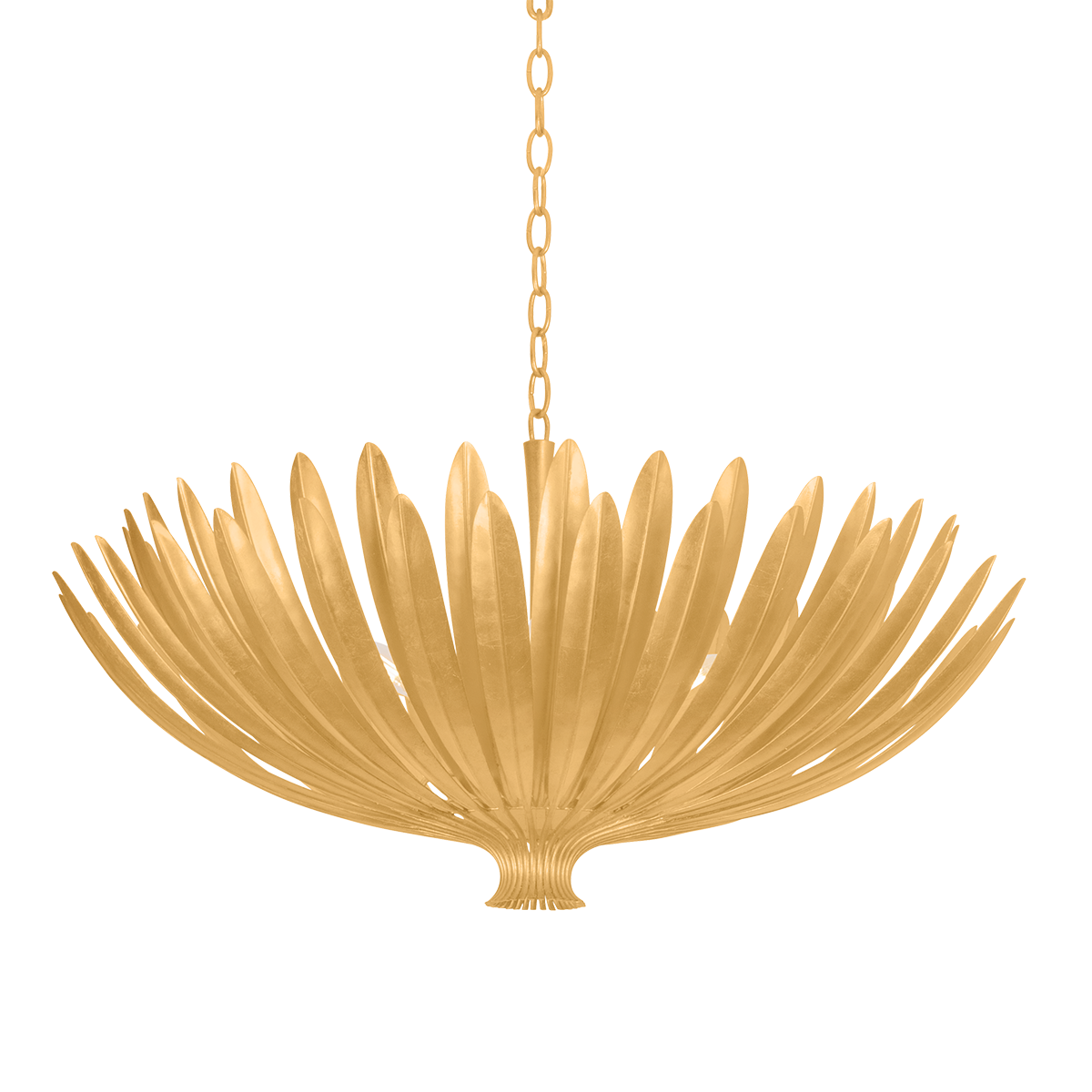 Whitfield Chandelier by Hudson Valley Lighting - Vintage Gold Leaf Finish