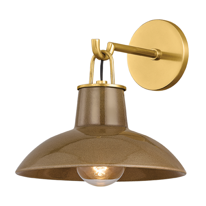 Pottersville Wall Sconce by Hudson Valley Lighting - Aged Brass Finish