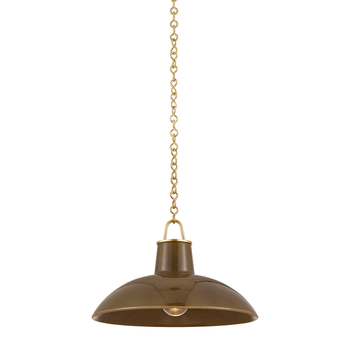 Pottersville Pendant by Hudson Valley Lighting - Aged Brass Finish