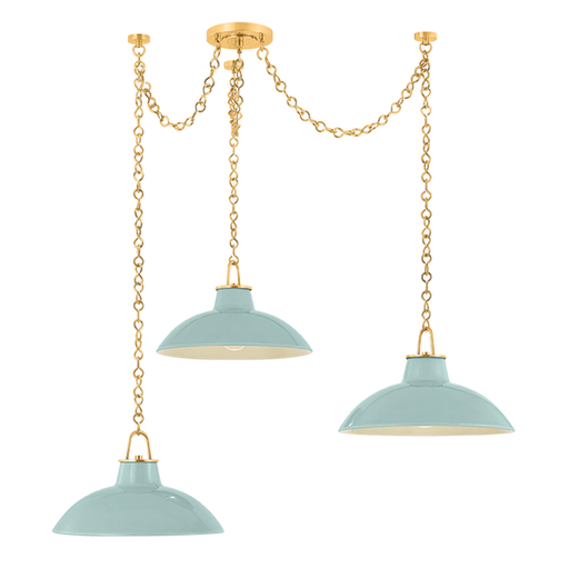 Pottersville Chandelier by Hudson Valley Lighting - Aged Brass Finish