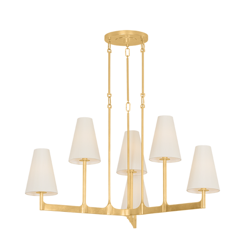 Allaben Chandelier by Hudson Valley Lighting - Vintage Gold Leaf Finish