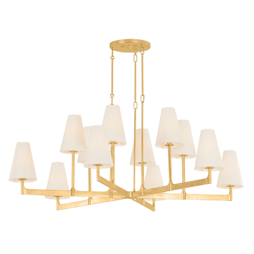 Allaben Chandelier by Hudson Valley Lighting - Vintage Gold Leaf Finish