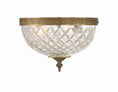 Load image into Gallery viewer, Crystorama - 117-10-OB - Two Light Flush Mount - Ceiling Mount - Olde Brass
