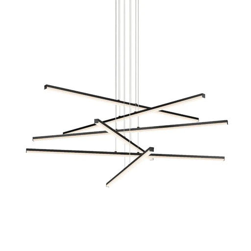 Stix LED Chandelier 6 Arm by Sonneman