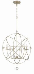 Load image into Gallery viewer, Crystorama - 9228-OS - Six Light Chandelier - Solaris - Olde Silver
