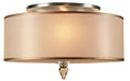 Load image into Gallery viewer, Crystorama - 9503-AB - Three Light Flush Mount - Luxo - Antique Brass
