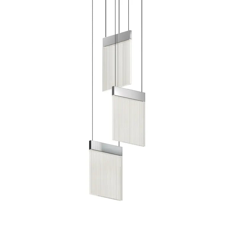 V Panels Chandelier