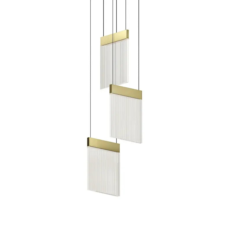 V Panels Chandelier