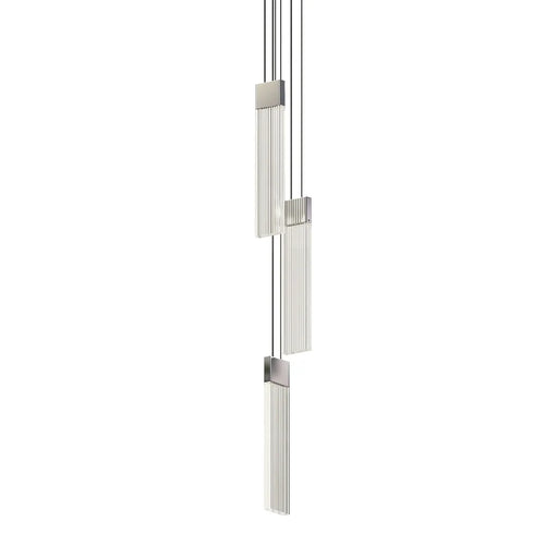 V Panels Chandelier by Sonneman