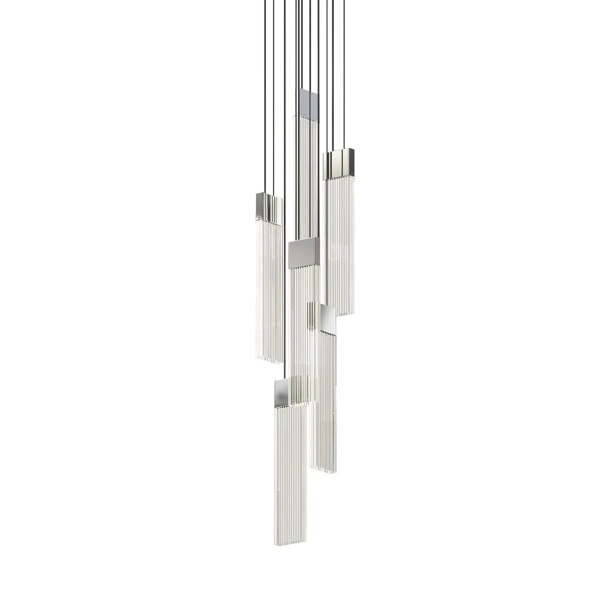 V Panels Chandelier