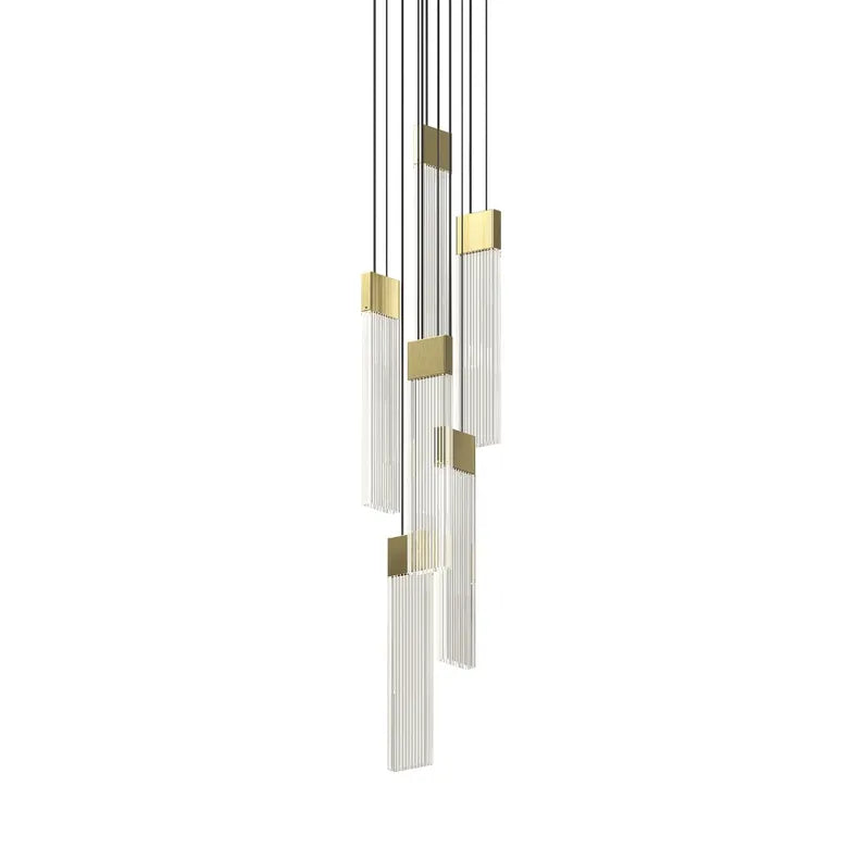 V Panels Chandelier