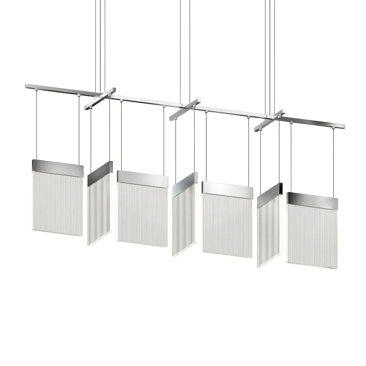 V Panels Chandelier