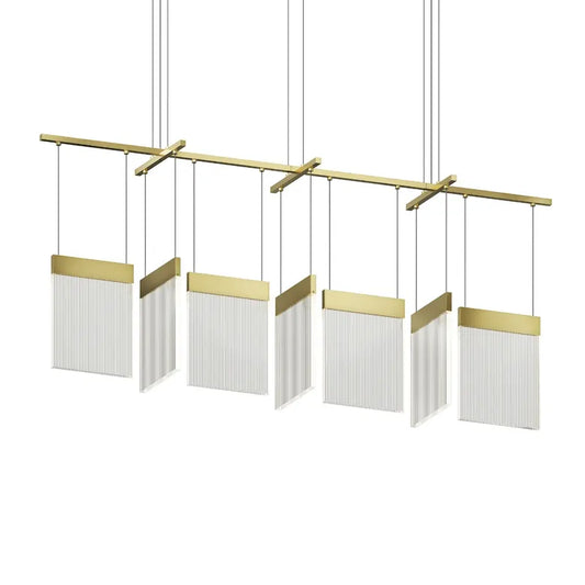 V Panels Chandelier