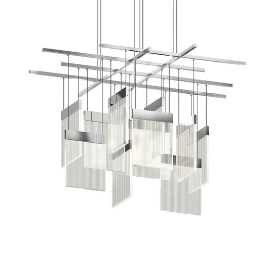 V Panels Chandelier